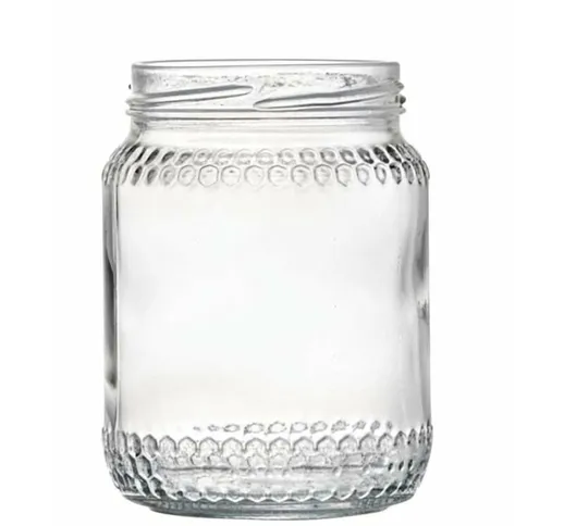 Vaso in vetro 'Miele' per alimenti e conserve con imboccatura Twist Off -773 mL / Confezio...