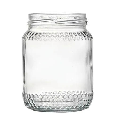  - Vaso in vetro Miele per alimenti e conserve con imboccatura Twist Off -390 mL / Confezi...