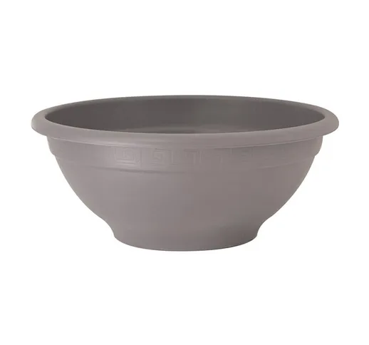 Vaso per Piante Fiori Rotondo Giardino Interno Esterno Ciotola Elba Idel Colore: Taupe - F...