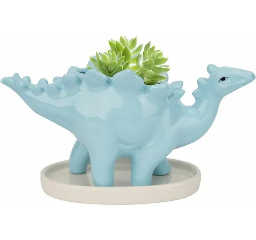 Vaso per piante grasse in ceramica, vaso per piante di dinosauro, vasi per fiori di cactus...