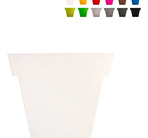 Vaso per piante Il Vaso 55 cm design moderno | Colore: Bianco - Slide