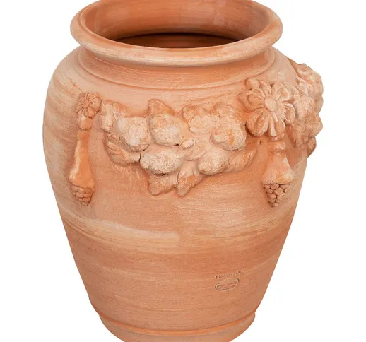 Biscottini - Vaso portaombrelli in terracotta 100% Made in Italy interamente lavorata a ma...