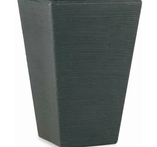Vaso quadrato in resina 'Giglio' 80 cm. Antracite