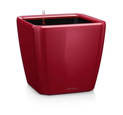 Vaso per piante QUADRO PREMIUM 50x50 LS con auto irrigazione - ROSSO SCARLATTO LUCIDO - 