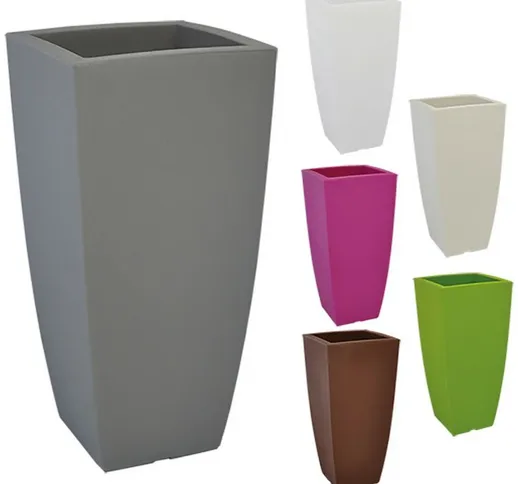 Nextradeitalia - vaso quadro 'stilo' cm 33 x 33 x h 70 - 15 lt. ghiaccio