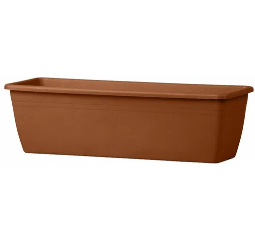 Vaso rettangolare Cassetta Mare Basic per fiori e piante da giardino. -50 x 17 x H 14.5 cm...