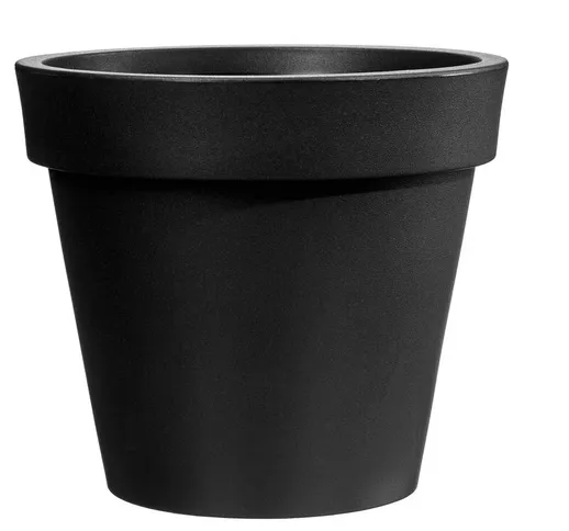 Vaso rotondo in resina 'Easy' 100 cm. Nero