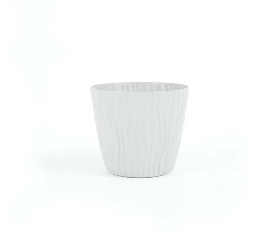 Vaso sahara in plastica con diametro da 28 cm colore bianco