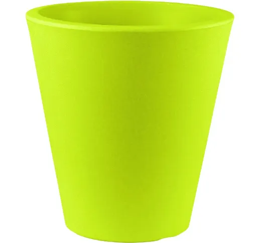 VASO SINGLE TONDO IN RESINA ?? 35 CM Color: VERDE ANICE - VERDE ANICE - Veca