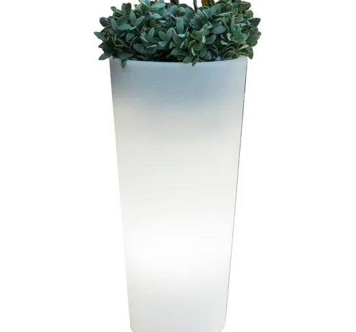 Vaso solare mod.ficus tondo h.60 rgb c/telecomando