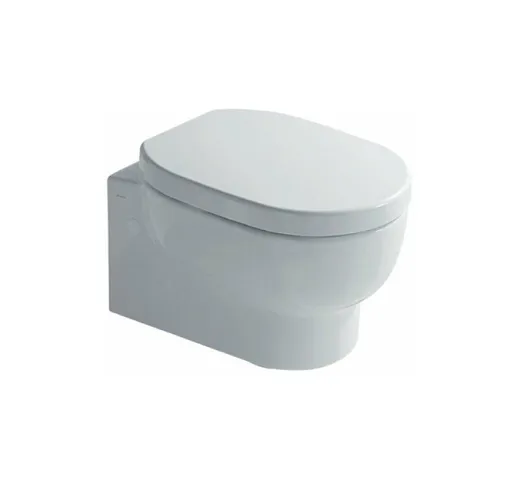 M2 VASO WC SOSPESO 50 CM. IN CERAMICA BIANCO CON SCARICO A PARETE 5218 - Galassia