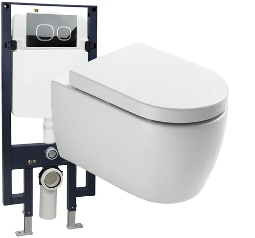 Vaso sospeso offerta speciale 23: NT2038 - e sistema di installazione a parete per wc sosp...