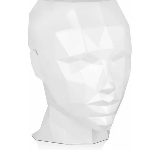 Vaso testa di donna sfaccettata cm H36xL32xS25 VPE3632PW - Artedalmondo