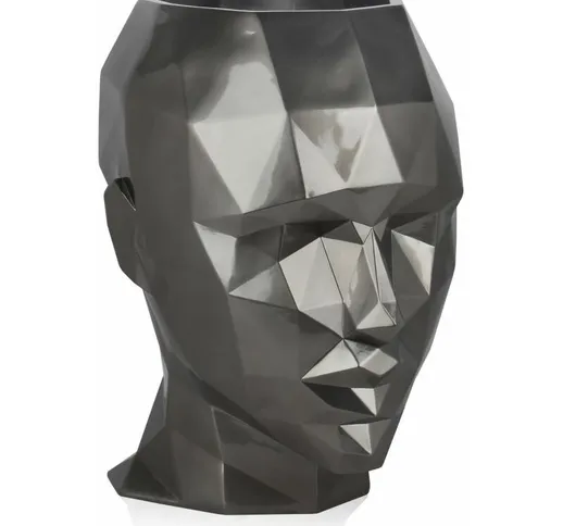 Vaso testa di donna sfaccettata grande cm H55xL50xS39cm VPE5550EA - Artedalmondo