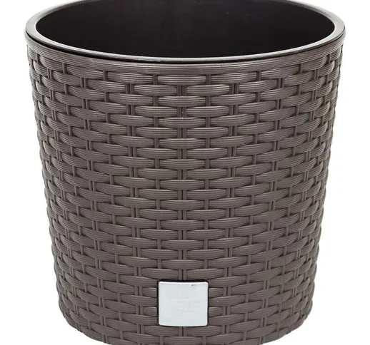 Vaso tondo 37,65 litri Rato con secchio per piantare in ocra scuro 40 x 40 x 37,5 cm