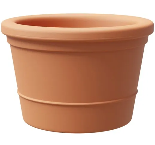 Vaso tondo Eos in plastica da esterno per piante e fiori -120 cm