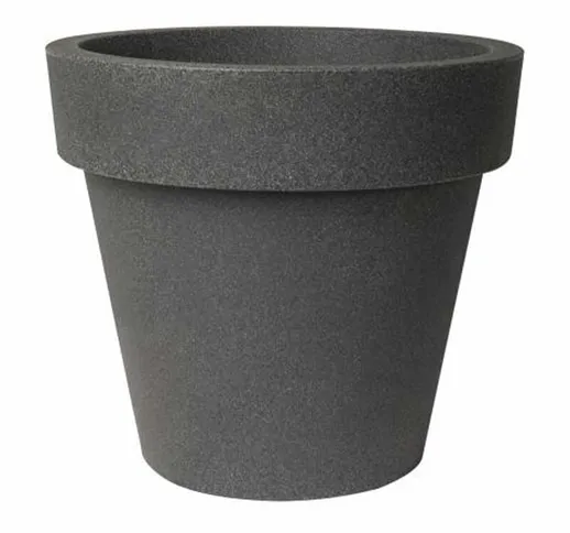 Vaso tondo in resina ikon Ø60 H53 - granito Euro3plast granito