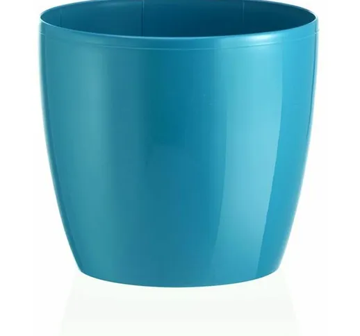 Vaso tondo Madeira Luxy Colour in plastica colorati da esterno e giardino fiori piante -16...