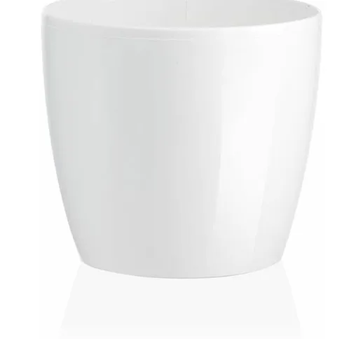 Vaso tondo Madeira Luxy Colour in plastica colorati da esterno e giardino fiori piante -26...