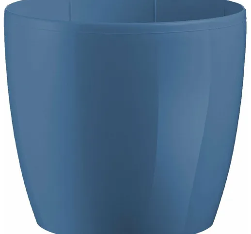 Vaso tondo Madeira Luxy Colour in plastica colorati da esterno e giardino fiori piante -18...