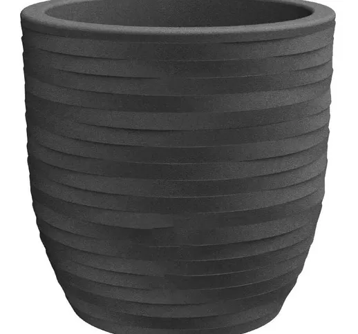 Vaso Tondo rhea elegance Ø30 H30 - grigio antracite  grigio antracite