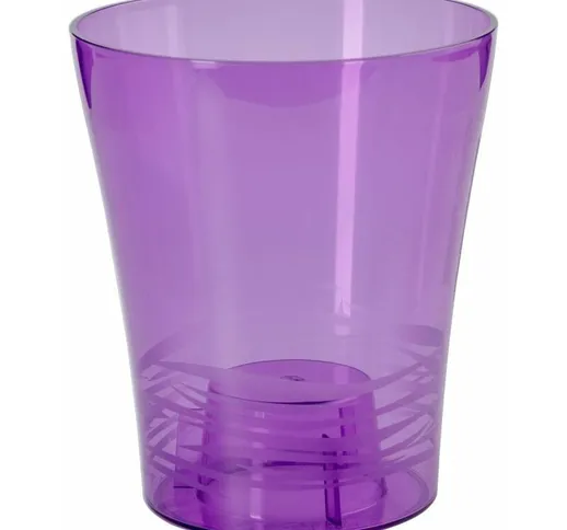 Teraplast - Vaso cilindro Orchidea Clear da esterno e giardino per piante e fiori -14 cm /...