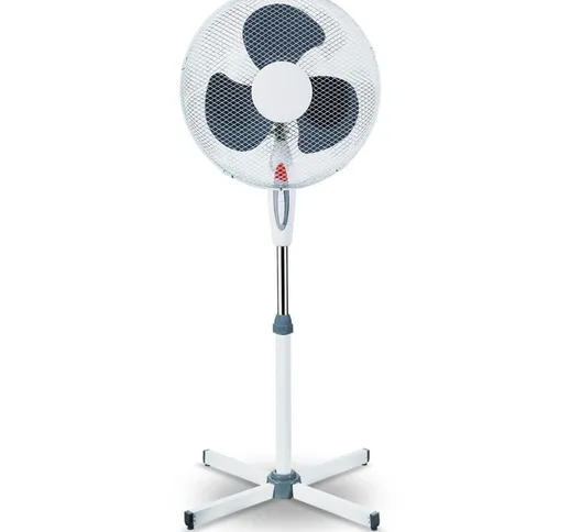 Ventilatore a Piantana Pala 40 cm Base a croce Oscillante 3 Velocità 40W 125 cm