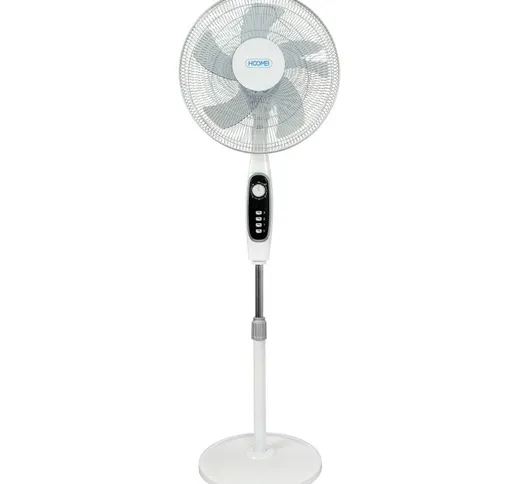 Ventilatore a piantana 60W pale 40 cm funzione Timer Bianco HM-8677