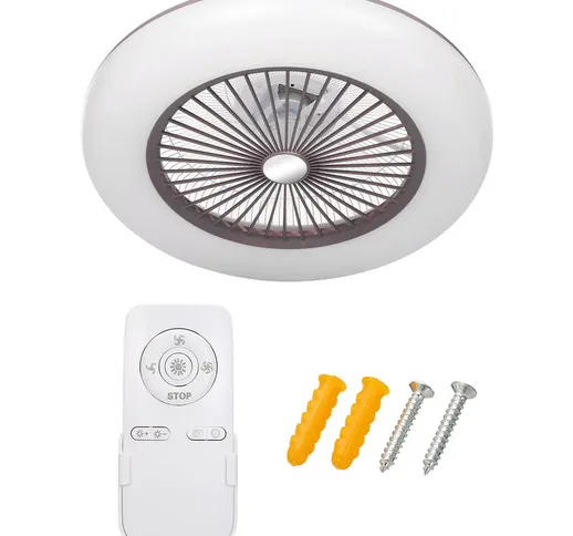 Ventilatore a soffitto con illuminazione 180V-265V LED con supporto APP Controllo telefono...