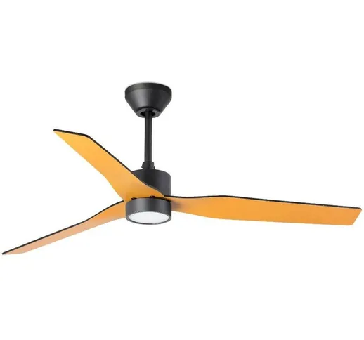 ventilatore a soffitto con la luce e il nero o arancione bluetooth app - Ventyly