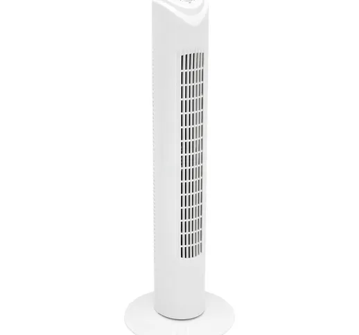 Ventilatore a torre colonna oscillante 45 W altezza 81 cm con 3 modalità bianco