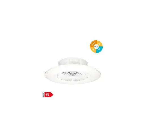 Ventilatore da soffitto Box Fan con telecomando 22' CCT regolabile Bianco