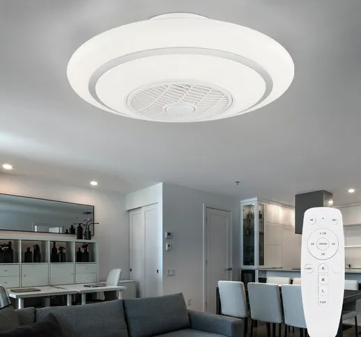 Etc-shop - Ventilatore da soffitto con luce e telecomando lampada da soffitto ventilatore...