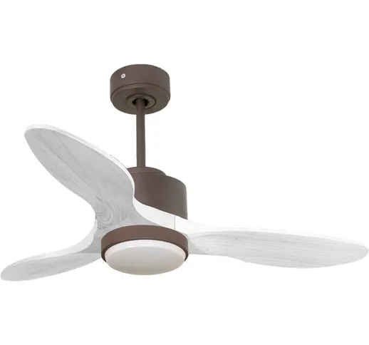 Purline - Ventilatore da soffitto Wifi Motore cc Telecomando Luce a tre toni Hypersilence...