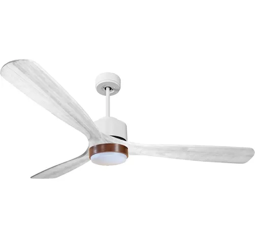 Purline - Ventilatore da soffitto Reversibile Termostato Dimmabile Wifi Motore cc Tetti in...