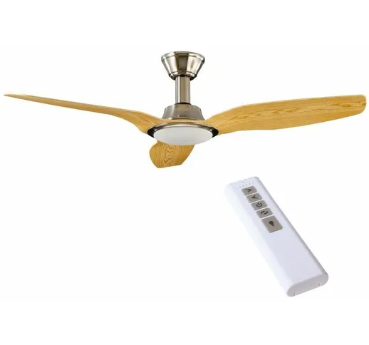 Ventola a Soffitto Luce LED 24 3 Pale con Telecomando Ventilatore Grande Moderno