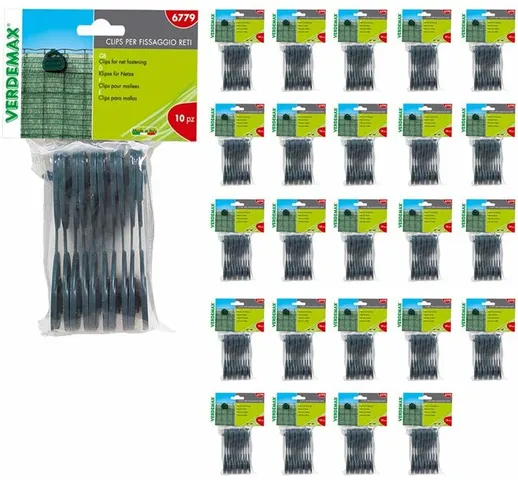 Verdemax 250 clips per fissaggio reti ombreggianti frangivista