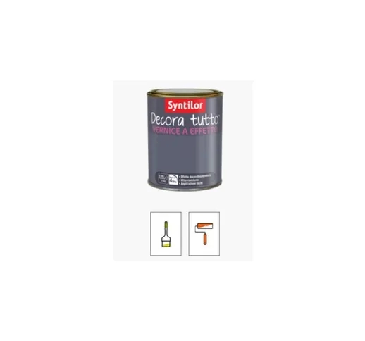 DECORA TUTTO VERNICE A EFFETTO 0,250 LT INCOLORE OPACO - Syntilor