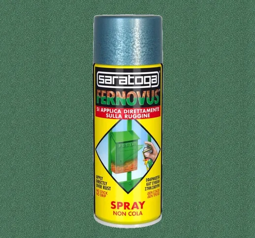Vernice Antiruggine Spray Fernovus 400ml Saratoga Micaceo Verde