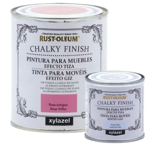 Vernice effetto gesso Chalk Paint Rust-Oleum Xylazel | 125 ml - 801 Bianco Gesso - 801 Bia...