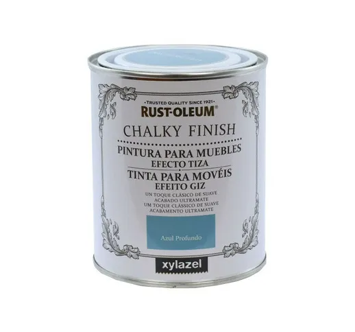 Vernice per mobili chalky finish Xylazel Azzurro profondo 750ml 125 ml