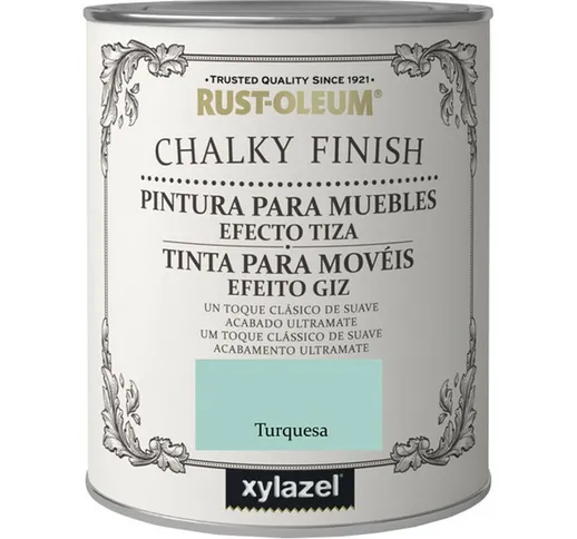 Vernice per mobili chalky finish Xylazel Turchese 750ml 125 ml