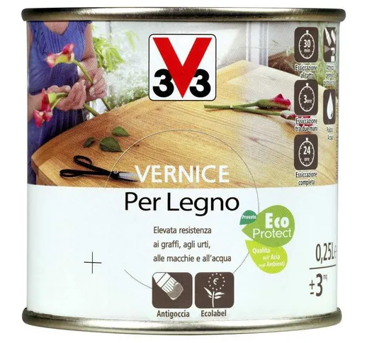 Vernice Per Legno 250 ml Incolore Brillante