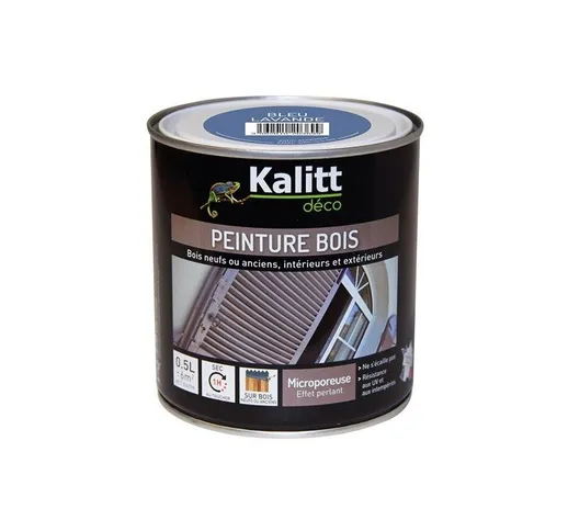 Vernice per legno satinata blu lavanda 0,5 litri Kalitt