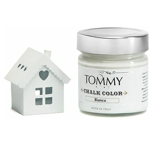 Vernice Shabby Chic Chalk di colore Bianco Ml.200 - Tommy Art