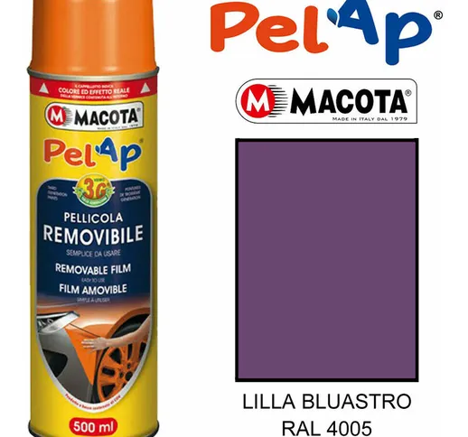 Vernice Spray Removibile Macota Pelap Pellicola Spray Adesiva Pelabile Wrapping 500Ml Ral...