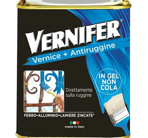 Vernice antiruggine 'vernifer' Ml. 750 -satinato Ml. 750 - rosso mattone 4882
