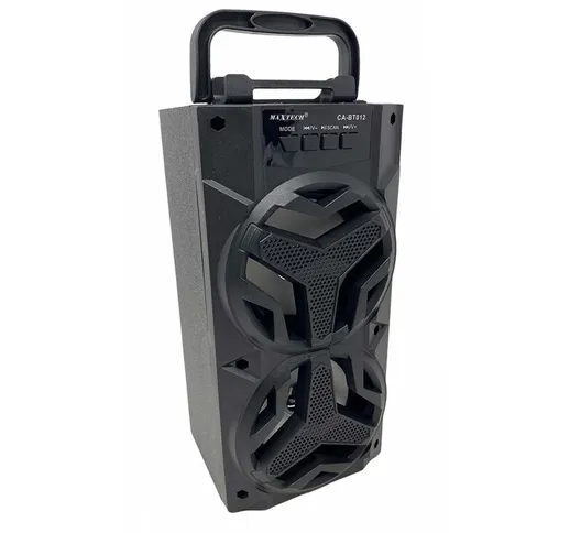 Cassa speaker bluetooth ricaricabile 40 watt radio fm con luci ingresso aux porta usb slot...
