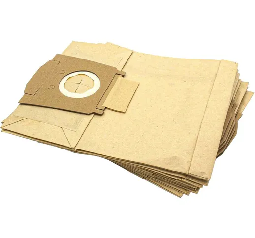 vhbw 10 sacchetto carta per aspirapolvere aspiraliquidi Merkuria 1300, 1400/70, 7300, 7400...