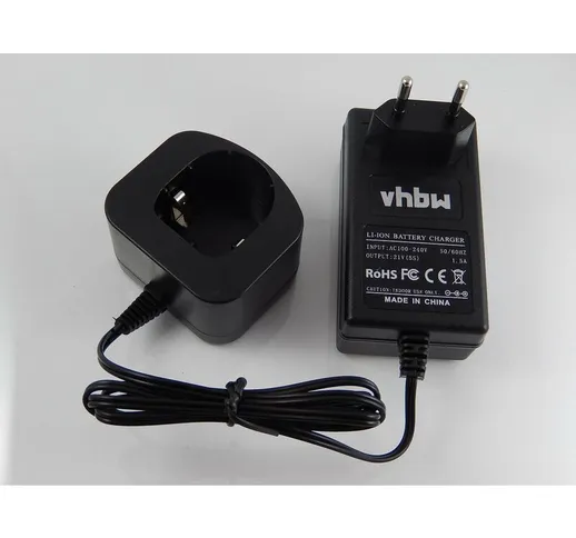 vhbw caricabatterie compatibile con Ryobi LDD1801PB, LDD-1802, LDD1802PB, LDD-1802PB, LFP-...